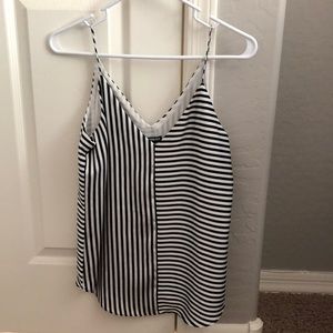 Express - Black and white stripped camisole